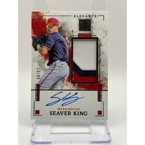 2025 Panini Impeccable Seaver King Elegance 3Color Patch Auto 13/99 SP Nationals